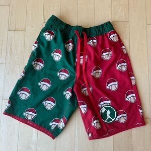 Men’s Baseballism Santa Swin Trunks Size Medium